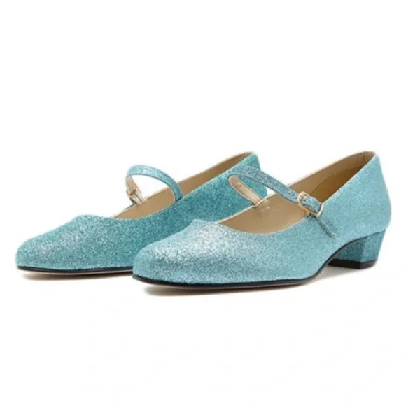 American Apparel Glitter Mary Jane Heels - Picture 2 of 5